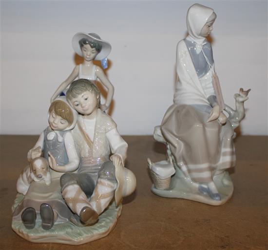 3 Lladro groups